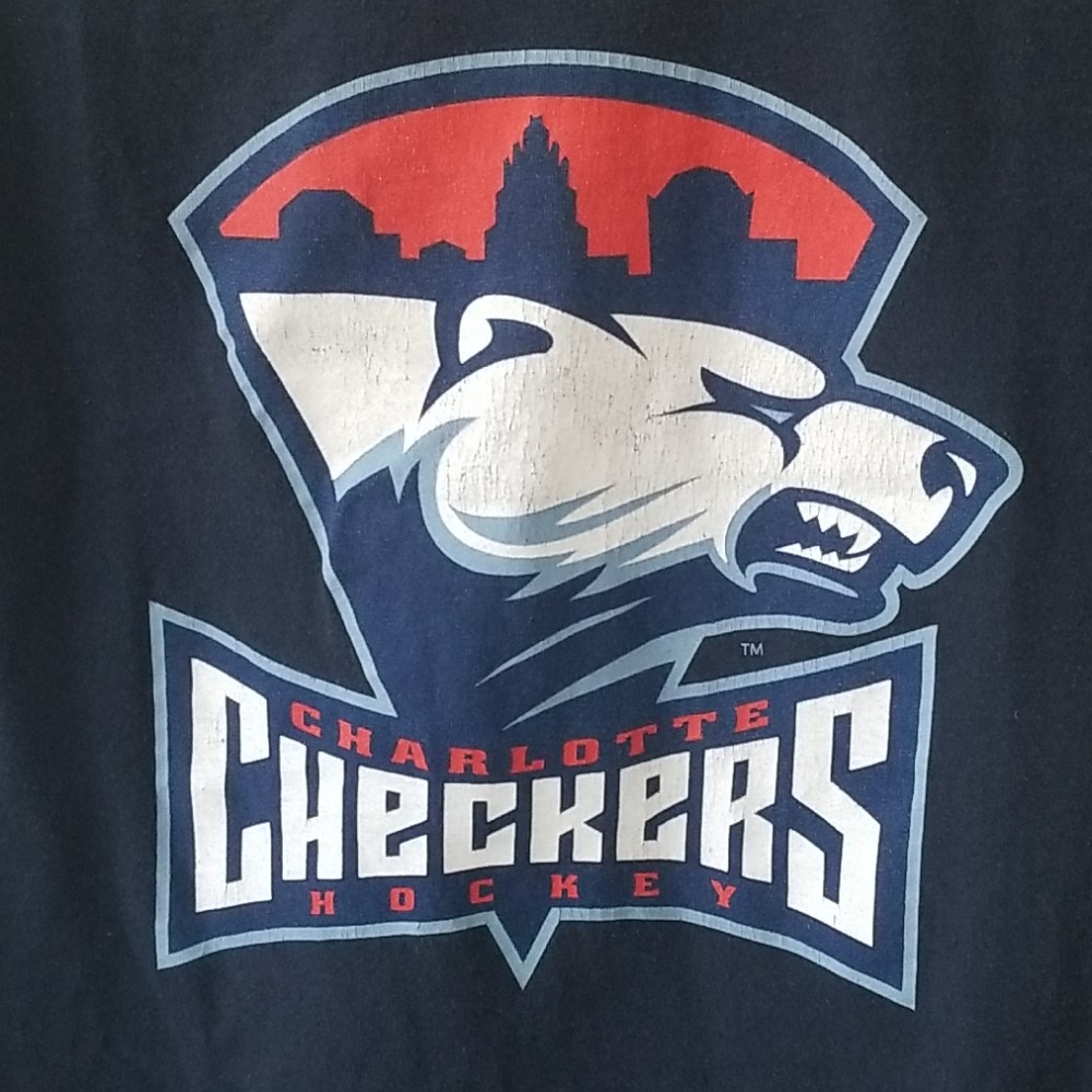 Charlotte Checkers logo t shirt